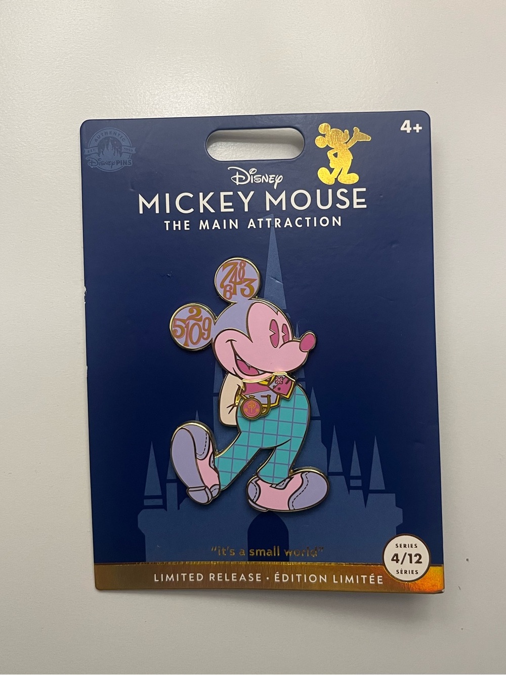 The Main Attraction Mickey Mouse “It’s A Small World” Pin 🩷